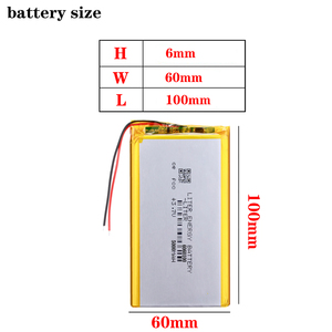 Batería de Iones de Litio de Alta Capacidad 3.7v 6060100 5000mAh - Product Image 2