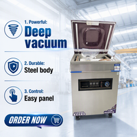 Machine de mise sous vide semi-automatique électrique 400TD haute puissance à économie d'énergie, certifiée CE, pour emballage bois, viande fraîche, produits chimiques