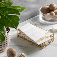 Vente flash - Serviettes en papier de haute qualité, serviettes en papier Airlaid jetables, douces et absorbantes, pour les mariages, les fêtes et les dîners