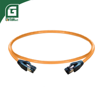 Kabel Patch Cord UTP Geteknet Tembus Dinding Putih Pipih Cat8 10ft 1.2m Kabel Jaringan Lan Cat7 Lszh Ethernet RJ45 CAT6a CAT8 0.3m 0.5m 3m