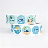 Etiquetas Autoadhesivas Resistentes a los Rayos UV y a la Intemperie, Impresión Comercial, Pegatinas de Vinilo Impermeables, Pegatinas Personalizadas con el Logotipo de la Empresa