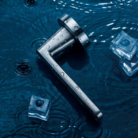 Poignée de porte à levier moderne de haute qualité en alliage de zinc Yali, résistante à l'eau, pour portes de salle de bain, de salle humide et de douche, anti-rouille