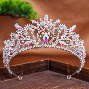 Tiara de Cristal Brillante Hecha a Mano, Corona para Mujer, Novia, Boda, Baile de Graduación, Fiesta de Cumpleaños, Accesorios para el Cabello, Tocado de Lujo para Reina - Product Image 3