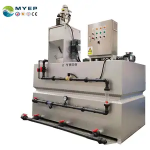 stainless steel polymer waste water chlorine doser machine system unit flocculant dosing device for sewage treatment