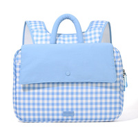 Nouvel Arrivage Sac à Dos à Carreaux Frais et Tendance, Sac Minimaliste Élégant, Sac à Dos pour Ordinateur Portable et Cahier, Idéal pour Étudiants
