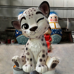 Sculpture de léopard en fibre de verre, motif animal fait main, pour extérieur, à poser au sol, décoration de maison, idéal pour un cadeau de pendaison de crémaillère - Product Image 5
