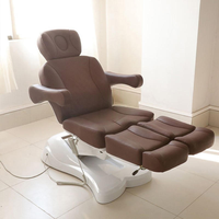 Fauteuil de podologie électrique réglable moderne Libra en cuir PU, 2 moteurs, jambes séparées, pour examen et traitement médical professionnel