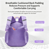 Mochila Escolar de Peluche para Niños, Linda Mochila Escolar con Cierre Impermeable para Niños Preescolares