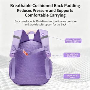 Mochila Escolar de Peluche para Niños, Linda Mochila Escolar con Cierre Impermeable para Niños Preescolares - Product Image 4