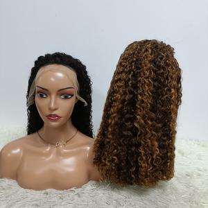 Promotion 75$ Letsfly Perruques en dentelle de cheveux humains naturels bouclés birmans 5x5 et 13x4 de 18 pouces, vente en gros à prix réduit - Product Image 1