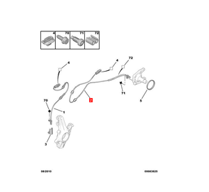 ABS bánh xe tốc độ cảm biến 9665592380 4545.J8 96655923 cho Peugeot 207 Citroen C3 - Product Image 6