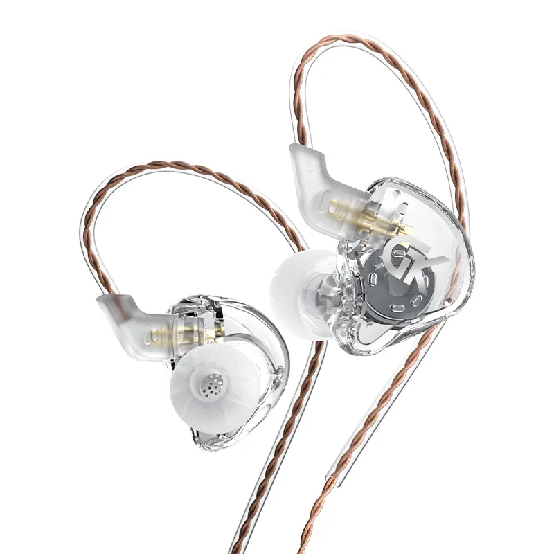 KZ GST Transparent HIFI Bass Earbuds In-Ear Monitor Headphones Sport Noise Cancelling Headset