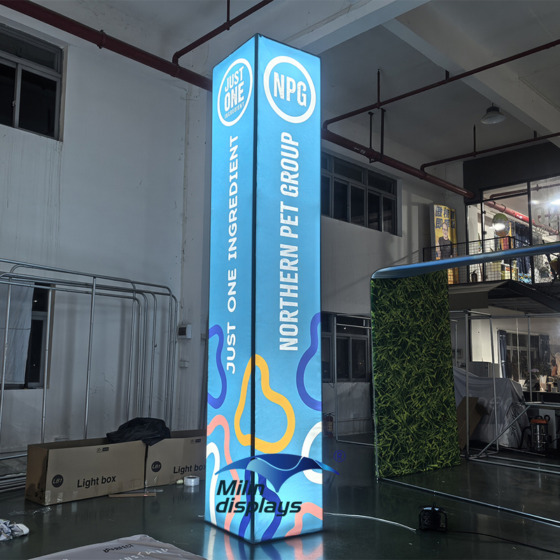 Light Weight Tension Fabric Column Displays