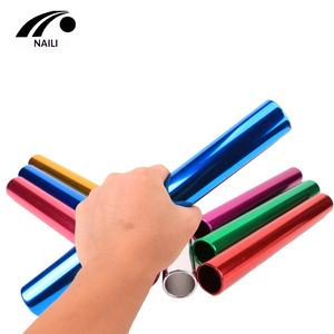 3.8cm アルミ合金製リレーバトン 酸化電気メッキ仕上げ 標準 大人用競技用信号バトン 青/緑/赤 中国製 - Product Image 5