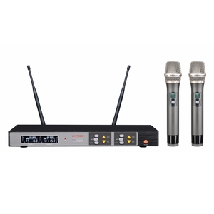 SISTEMA DE MICRÓFONO INALÁMBRICO dinámico de mano, UHF, <span class=keywords><strong>profesional</strong></span>, <span class=keywords><strong>pantalla</strong></span> táctil, PARA <span class=keywords><strong>Karaoke</strong></span>, cantar, hablar, Conferencia de boda, BD-UV-K3 - Product Image 1