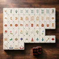 En stock, livraison rapide : Ensemble de Mahjong américain de luxe peint à la main, en acrylique écaille de tortue, cadeau d'art classique