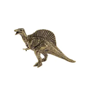 Miglior prezzo Jurassic dinosauro serie spinosaurus ornamenti in ottone tavolo pet artigianato decorazione