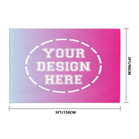 Impression de drapeaux personnalisés, sérigraphie, 90x150, impression numérique, drapeau promotionnel 3x5 pieds, bannière extérieure