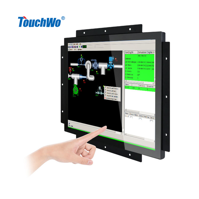 TouchWo Capacitive Display Openframe Ip65 Touchscreen Industrial Monitor 1000 Nits Open Frame 133 Touch Screen Lcd Monitor
