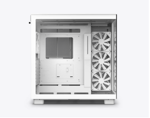 Boîtier <span class=keywords><strong>NZXT</strong></span> H9 Flow blanc et noir, double compartiment, format mid-tower, en métal, optimisé pour le flux d'air, avec ports USB frontaux, compatible Mini-ITX, ventilateur inclus. - Product Image 6