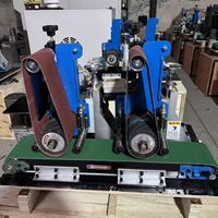 Machine de finition de surface, machine de débavurage et de polissage des métaux avec outil de polissage abrasif pour l'acier inoxydable