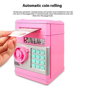 Công Suất Lớn Điện Tử Con Heo Đất Ngân Hàng Cho Trẻ Em Cross-Biên Giới Chống-Mùa Thu ATM An Toàn Thoát Mật Khẩu Giáo Dục Vật Liệu Nhựa Đồ Chơi - Product Image 2