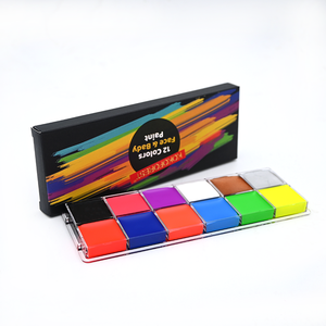 Kit <span class=keywords><strong>de</strong></span> Pintura Corporal y Facial con Purpurina Neón, Seguro para Niños, Colores Fluorescentes, Brillo con Luz Negra, para Fiestas, Carnavales, Suministros <span class=keywords><strong>de</strong></span> Maquillaje - Product Image 2