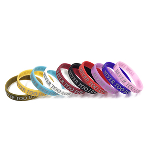 แถบยางซิลิโคนสีสันสดใสมีโลโก้ออกแบบได้ตามต้องการ - Product Image 3