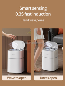 JOYBOS Thùng Rác Phòng Tắm Thông Minh 14L Thùng Rác Tự Động Cảm Biến Thông Minh Thùng Rác Hình Vuông Không Chạm Điện Gia Dụng Thông Minh - Product Image 6