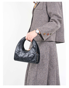 Nuevo Bolso de Mano Grande con Cierre de Diseño Vintage, Bolsos de Hombro Tipo Hobo para Mujer, Bolsos de Moda para Fiesta o Negocios - Product Image 5