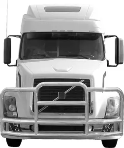 metal bumper bar touro Suppliers-Aço inoxidável 304 camião frontal barra de touro para volvo e freihtliner semi caminhão