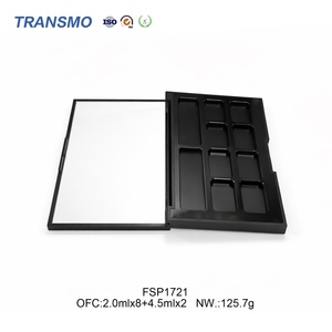 ถาดใส่อายแชโดว์แบบสี่เหลี่ยม 3 ช่อง แบบพรีเมียมสั่งทำพิเศษ (OEM) ใช้ซ้ำได้ ผลิตจากพลาสติกเป็นมิตรกับสิ่งแวดล้อม พร้อมฝาปิดใส - Product Image 1