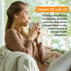 Custom Label Vitamin D3 K2 Liquid Drops Helps Support Muscle Function and Maintain Bone Health Multivitamin <b>Supplement</b> - Product Image 3