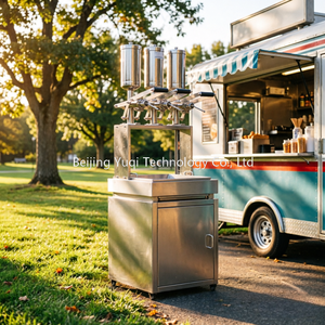 Machine à garnir les churros professionnelle à 3 réservoirs pour pâtisserie churros |   Équipement pour boulangerie artisanale et chariot de cuisine de rue - Product Image 2