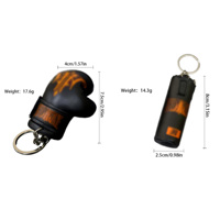 Souvenirs personnalisés pour événements de boxe, sac de frappe, gants de boxe, porte-clés avec logo imprimé, mini porte-clés en cuir PU 3D, porte-clés de sport pour la salle de sport, en cadeau
