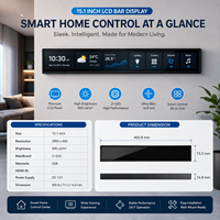 Écran LCD intelligent étiré pour affichage numérique intérieur, lecteur publicitaire, affichage commercial avec solution de gestion cloud