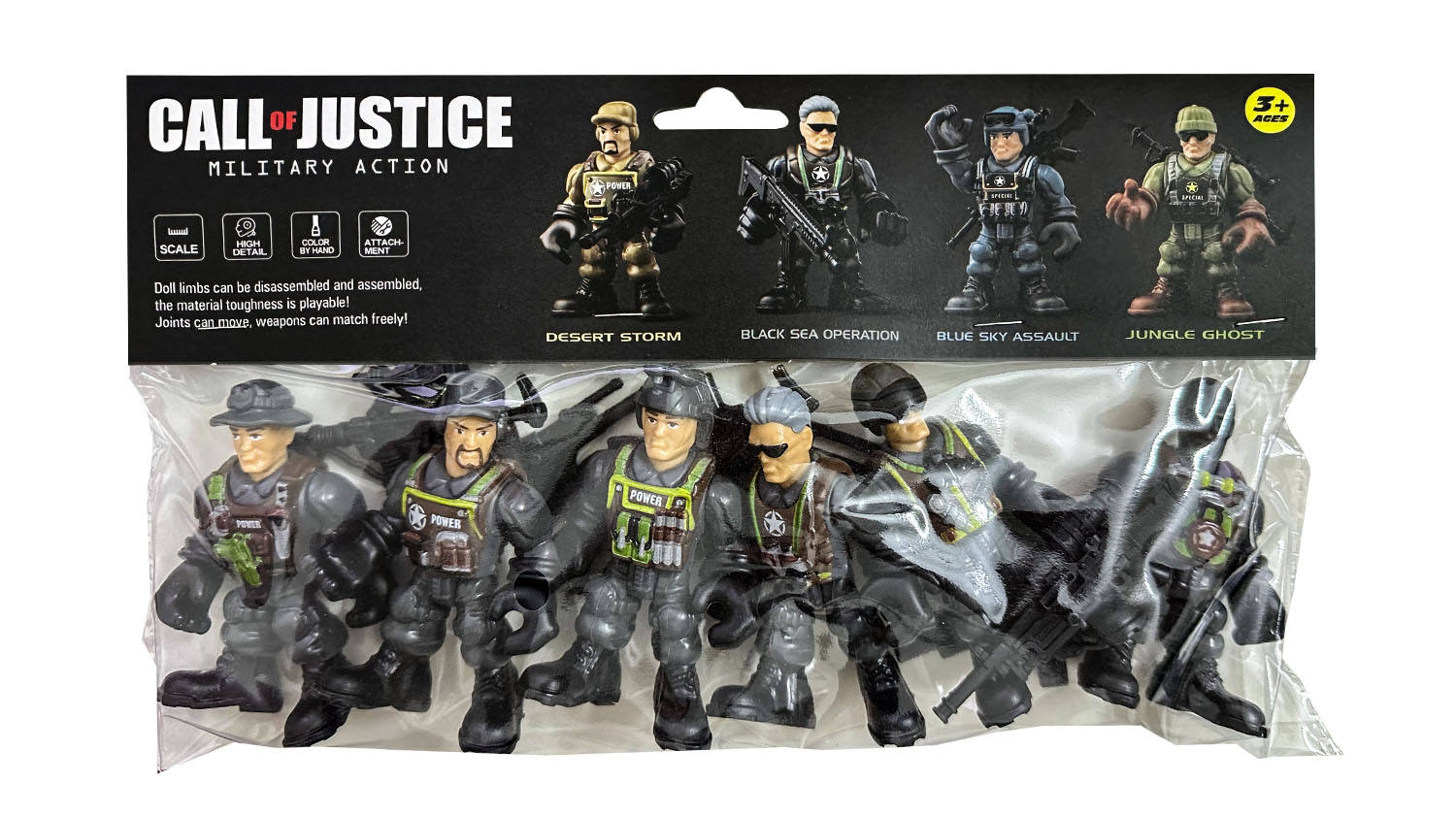 Operación del mar de 5898-D36-Black