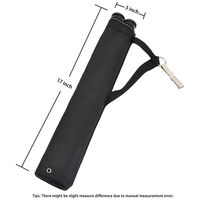 AF Archery – Carquois double tube noir, porte-flèches léger à fixer à la taille pour arc classique, arc à poulies et tir à l'arc traditionnel