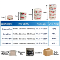 Bande de contention autocollante personnalisée de 5 cm, sans latex, non tissée, cohésive, pour chien, chat, cheval, animaux, premiers secours