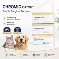 Sutures en catgut chromique résorbables pour la chirurgie vétérinaire, fil de suture pour la fermeture des plaies chez les animaux
