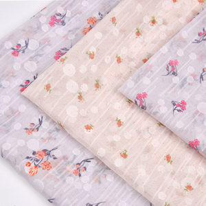 <span class=keywords><strong>Hi</strong></span>-Đa Jacquard Voan Vải 100% <span class=keywords><strong>Polyester</strong></span> 75D Chất Lượng Cao Dệt Kỹ Thuật Số In Rắn Cho Phụ Nữ Của Dresses Xe Ô Tô Đám Cưới - Product Image 2