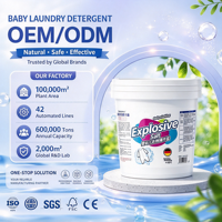 Lessive écologique pour bébés et nourrissons, en poudre, à action explosive, avec agent blanchissant et détachant sur mesure, produits de nettoyage