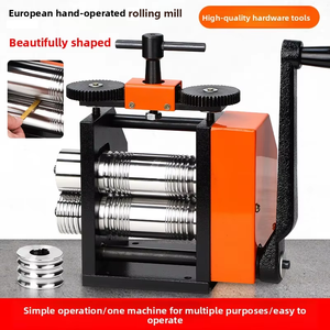 เครื่องรีดโลหะทำเครื่องประดับแบบแมนนวลยี่ห้อ European Orange - สำหรับรีดแผ่น ลวด รูปทรงกลม ครึ่งวงกลม และสี่เหลี่ยม สำหรับงานทองและเงิน - Product Image 3