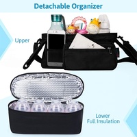 Sac isotherme promotionnel en polyester pour poussette avec poches pour biberons
