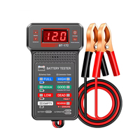 Comprobador Digital de Baterías de Coche de 12V, Medidor de Voltaje Automotriz, Analizador del Sistema de Carga del Alternador con Pantalla LED