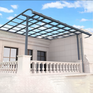 Design moderne Meilleur <span class=keywords><strong>prix</strong></span> <span class=keywords><strong>Toit</strong></span> <span class=keywords><strong>plat</strong></span> décoratif isolant en verre Maison <span class=keywords><strong>de</strong></span> jardin <span class=keywords><strong>Toit</strong></span> d'auvent en PC pour le marché américain - Product Image 5
