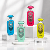 Flacon de parfum de luxe en verre, nouveau design carré unique, 30 ml/50 ml/100 ml, flacon de parfum avec couleurs et emballages personnalisés