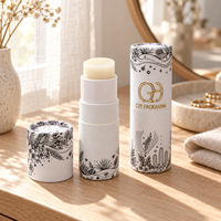 Tube en papier pour baume à lèvres éco-responsable, logo personnalisé recyclable, emballage en papier vide pour stick de baume solide déodorant