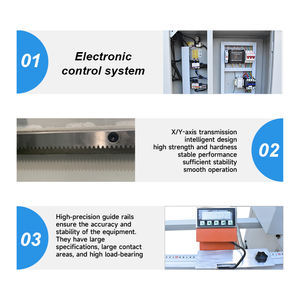 JUNDE 45 °   Machine de découpe de profilés en aluminium, scie circulaire automatique 2,2 kW, double tête - Product Image 4