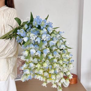 Fiori di <span class=keywords><strong>Campanula</strong></span> Artificiali in Seta, Realistici Fiori Pendenti a Campana per Decorazioni Casa e Matrimonio - Product Image 6
